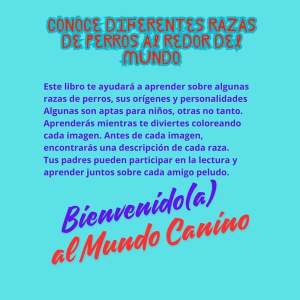 Perros del mundo Libro para colorear descargable Pdf Ebook - Imagen 3